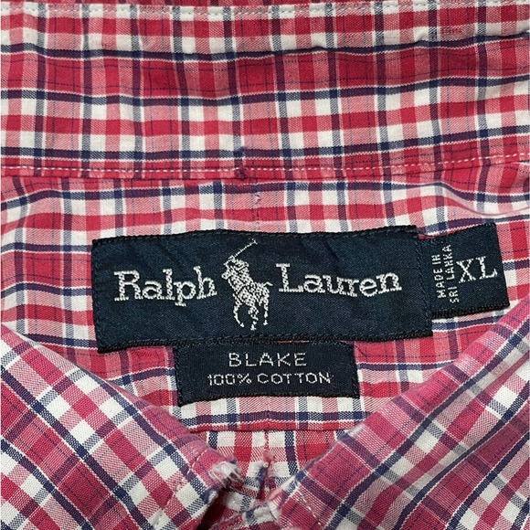 Ralph Lauren‎ Blake Shirt Button Up Pink XLARGE Long Sleeve GREAT CONDITION - Picture 2 of 4